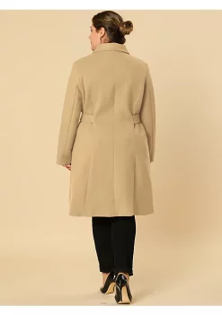 Agnes Orinda Women's Plus Size Single Breasted Belted Winter Long Coat 22 Agnes Orinda Women's Plus Size Single Breasted Belted Winter Long Coat -Agnes Orinda Store Belk 39