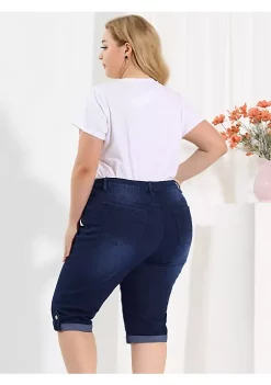 Agnes Orinda Plus Size Tops for Women Elegant 3/4 Sleeve Sheer Floral Lace Shrug Top -Agnes Orinda Store Belk 4