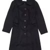 Agnes Orinda Plus Size Coats for Women Peter Pan Collar Single Breasted Winter Long Coat -Agnes Orinda Store Belk 508