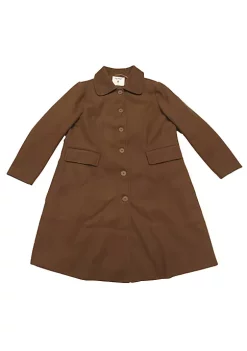 Agnes Orinda Plus Size Coats for Women Peter Pan Collar Single Breasted Winter Long Coat -Agnes Orinda Store Belk 514