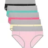 Agnes Orinda Women's Soft Cotton Briefs Ladies Mid-High Waisted Full Coverage Panties 5 Packs -Agnes Orinda Store Belk 516