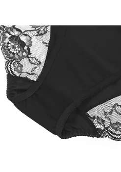 Agnes Orinda Women's HIgh-Rise Lace Trim Brief Seamless Underwear -Agnes Orinda Store Belk 547