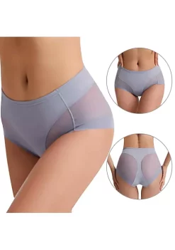 Agnes Orinda Women's Laser Cut Mesh Soft High Rise Brief Solid Stretchy Underwear -Agnes Orinda Store Belk 580