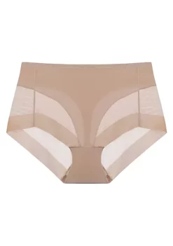 Agnes Orinda Women's Laser Cut Mesh Soft High Rise Brief Solid Stretchy Underwear -Agnes Orinda Store Belk 584