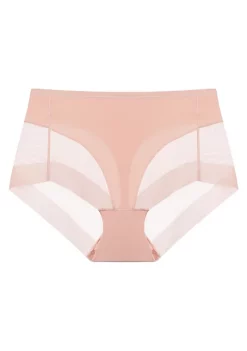 Agnes Orinda Women's Laser Cut Mesh Soft High Rise Brief Solid Stretchy Underwear -Agnes Orinda Store Belk 586