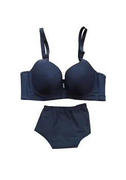 Agnes Orinda Women's Underwire Solid Seamless Comfort Push-Up Bra and Underwear Set -Agnes Orinda Store Belk 591