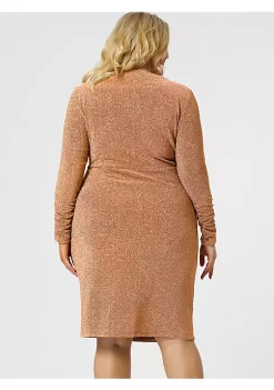 Agnes Orinda Women's Plus Size Party Dresses Glitter Bodycon Cocktail Sequin Midi Dress -Agnes Orinda Store Belk 613