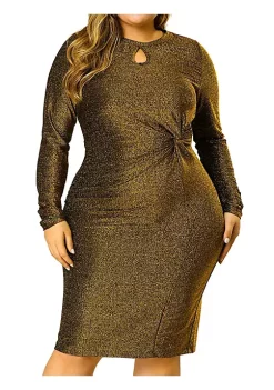 Agnes Orinda Women's Plus Size Party Dresses Glitter Bodycon Cocktail Sequin Midi Dress -Agnes Orinda Store Belk 615