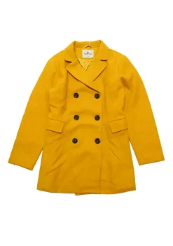 Agnes Orinda Women's Plus Size Notched Lapel Double Breasted Long Coat -Agnes Orinda Store Belk 66