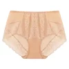 Agnes Orinda Women's Lace Trim High Rise Solid Brief Stretchy Underwear -Agnes Orinda Store Belk 691