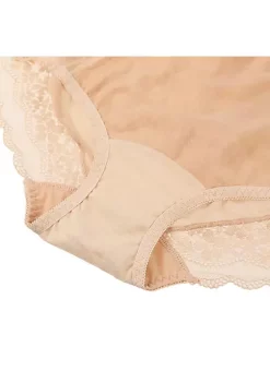 Agnes Orinda Women's Lace Trim High Rise Solid Brief Stretchy Underwear -Agnes Orinda Store Belk 693