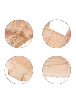 Agnes Orinda Women's Lace Trim High Rise Solid Brief Stretchy Underwear -Agnes Orinda Store Belk 694