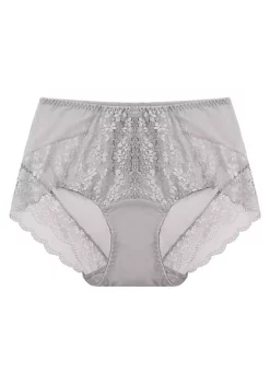 Agnes Orinda Women's Lace Trim High Rise Solid Brief Stretchy Underwear -Agnes Orinda Store Belk 696