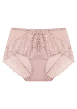 Agnes Orinda Women's Lace Trim High Rise Solid Brief Stretchy Underwear -Agnes Orinda Store Belk 698