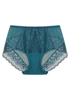 Agnes Orinda Women's Lace Trim High Rise Solid Brief Stretchy Underwear -Agnes Orinda Store Belk 699