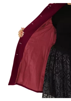 Agnes Orinda Plus Size Women Coat Peter Pan Collar Single Breasted Winter Long Coat -Agnes Orinda Store Belk 755