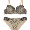 Agnes Orinda Women's Comfortable Push Up Lingerie Sets Embroidery Lace Piece Bra and Panty Set -Agnes Orinda Store Belk 776