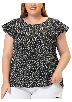 Agnes Orinda Plus Size Blouses for Women Summer Short Sleeves Floral Tops 21 Agnes Orinda Plus Size Blouses for Women Summer Short Sleeves Floral Tops -Agnes Orinda Store Belk 816