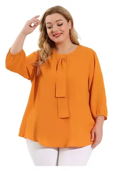 Agnes Orinda Women's Plus Size Tops Work Round Neck Ruffle Chiffon Blouse Top Mothers Day 32 Agnes Orinda Women's Plus Size Tops Work Round Neck Ruffle Chiffon Blouse Top Mothers Day -Agnes Orinda Store Belk 838