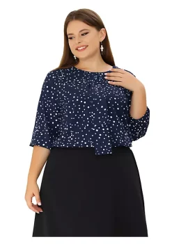 Agnes Orinda Women's Plus Size Tops Work Round Neck Ruffle Chiffon Blouse Top Mothers Day 33 Agnes Orinda Women's Plus Size Tops Work Round Neck Ruffle Chiffon Blouse Top Mothers Day -Agnes Orinda Store Belk 839