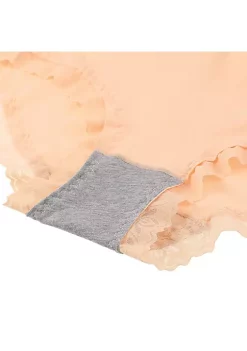 Agnes Orinda Women's Mid Waisted Underwear Lace Soft Breathable Panties Stretch Briefs Mothers Day -Agnes Orinda Store Belk 842