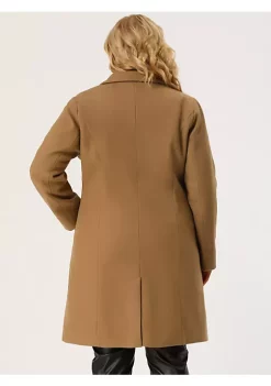 Agnes Orinda Women's Plus Size Winter Coats Elegant Notched Lapel Single Breasted Trench Coat 21 Agnes Orinda Women's Plus Size Winter Coats Elegant Notched Lapel Single Breasted Trench Coat -Agnes Orinda Store Belk 95