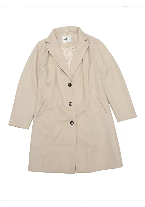 Agnes Orinda Women's Plus Size Winter Coats Elegant Notched Lapel Single Breasted Trench Coat 9 Agnes Orinda Women's Plus Size Winter Coats Elegant Notched Lapel Single Breasted Trench Coat - Image 7